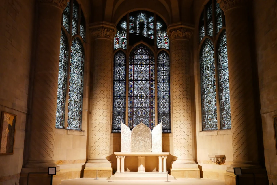 Keith Haring altarpiece in St. Columba Chapel