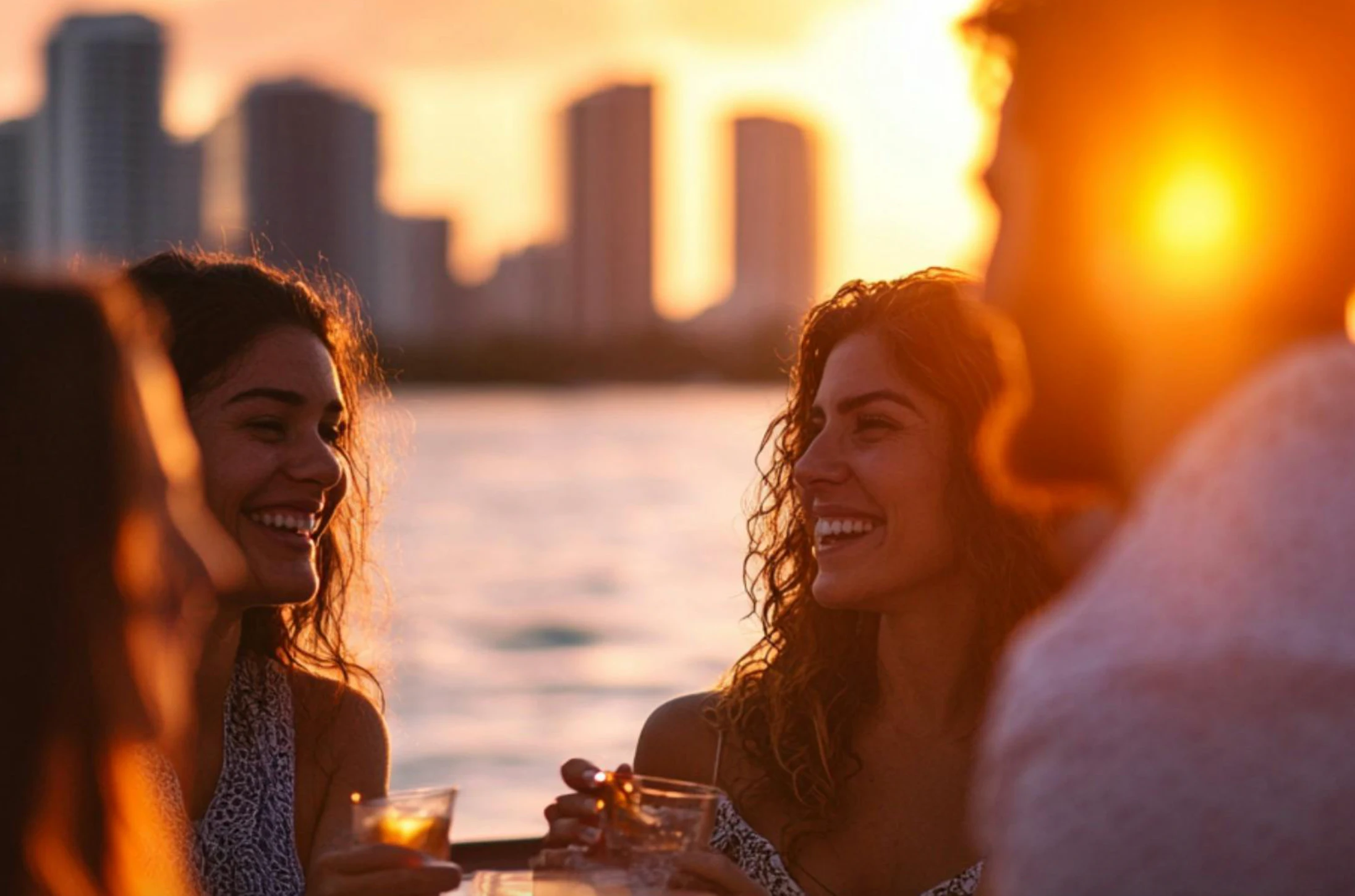 Miami: Skyline Sunset Cruise with Mojito Bar