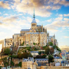 フランスのモンサンミッシェルでのアトラクション