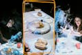 Dali's sixth course at Seven Paintings immersive dining show