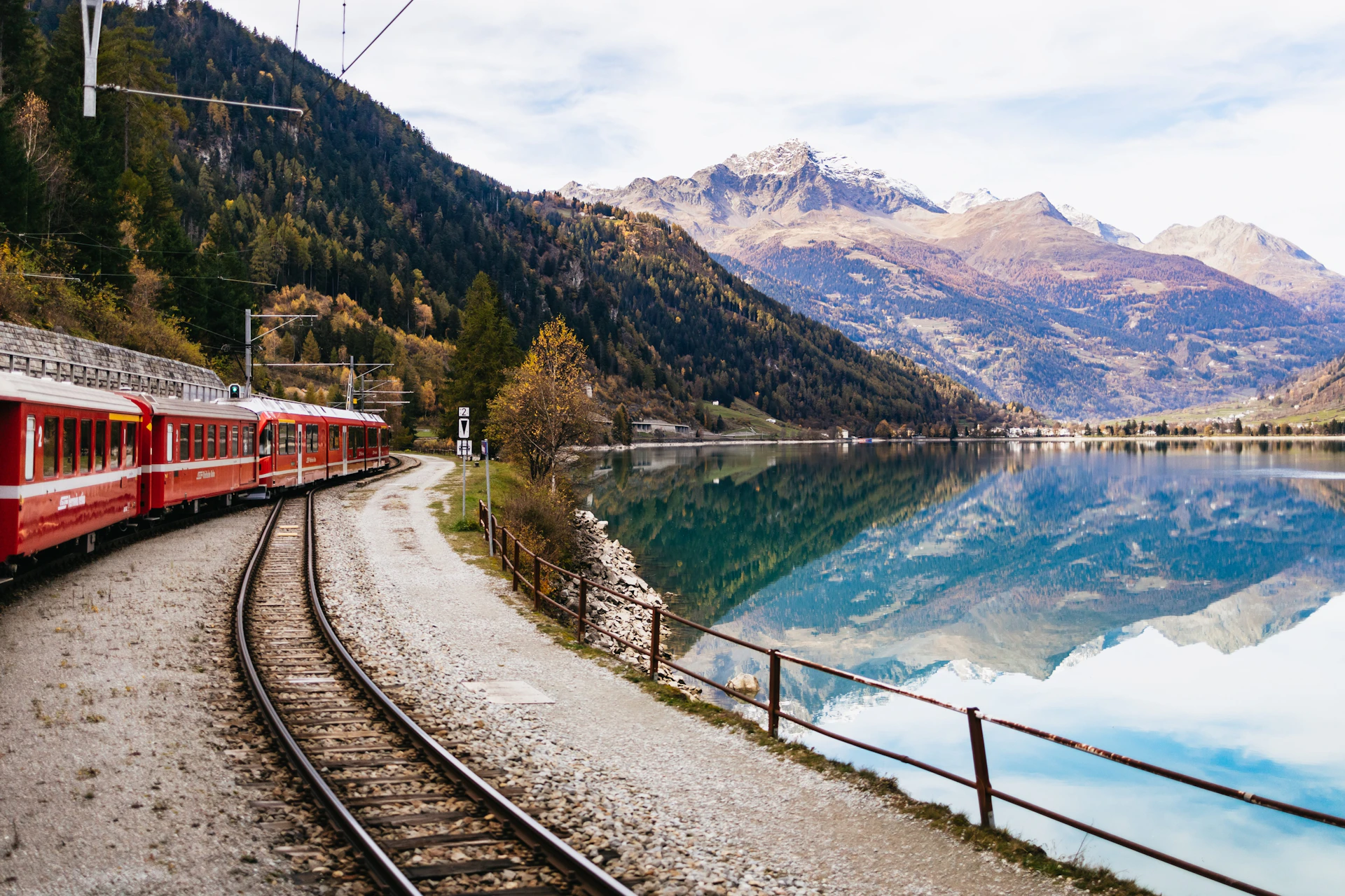 View during the train journey