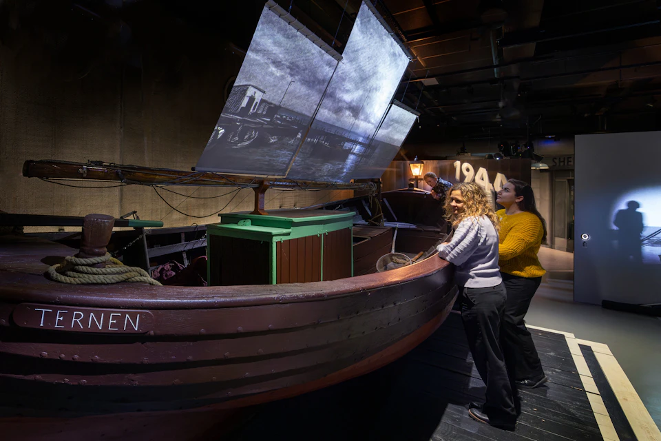 Learn about the flight of the Danish Jews to Sweden and see the iconic item - the fishing boat Ternen.