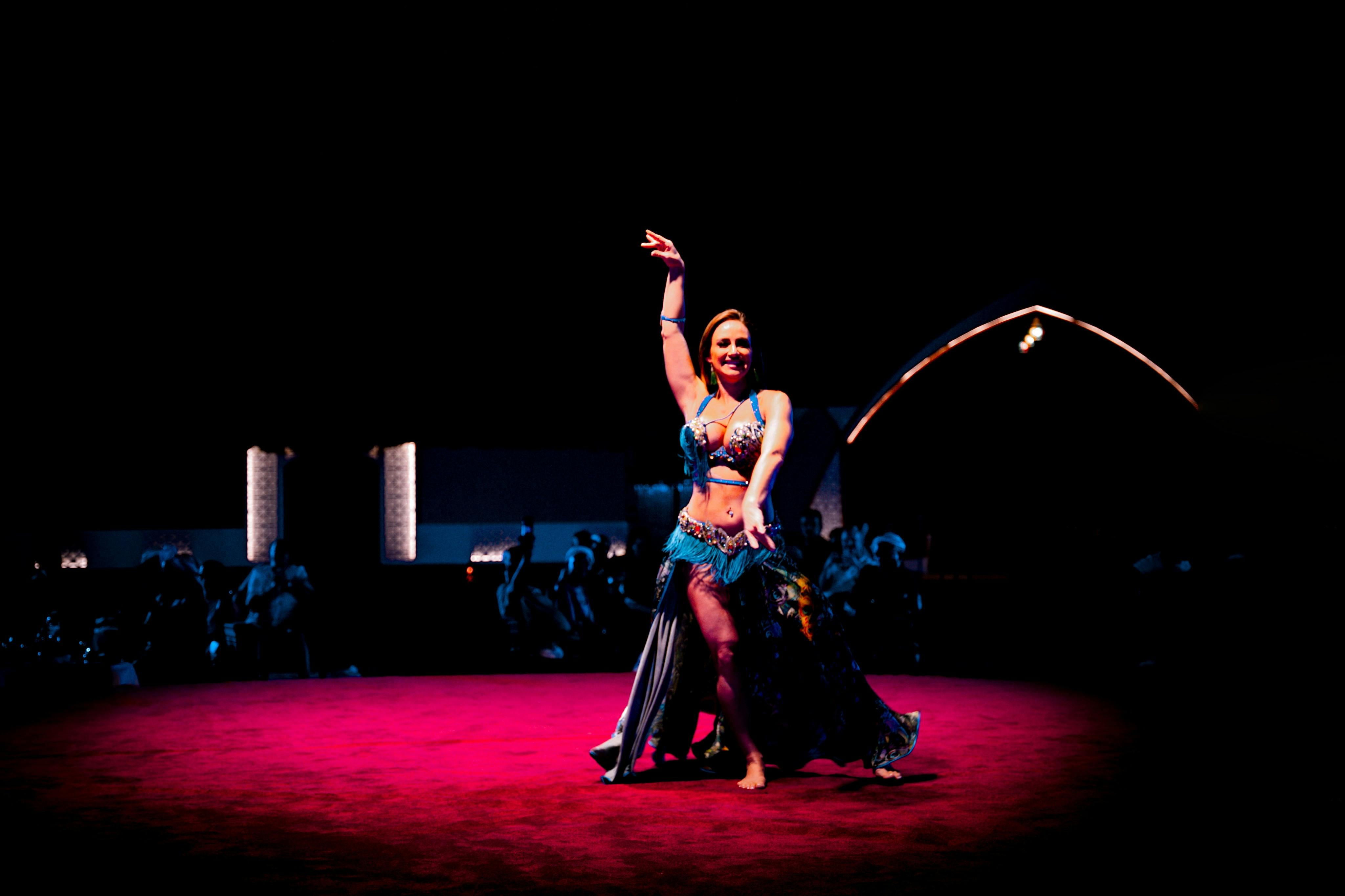 Belly dancing show.