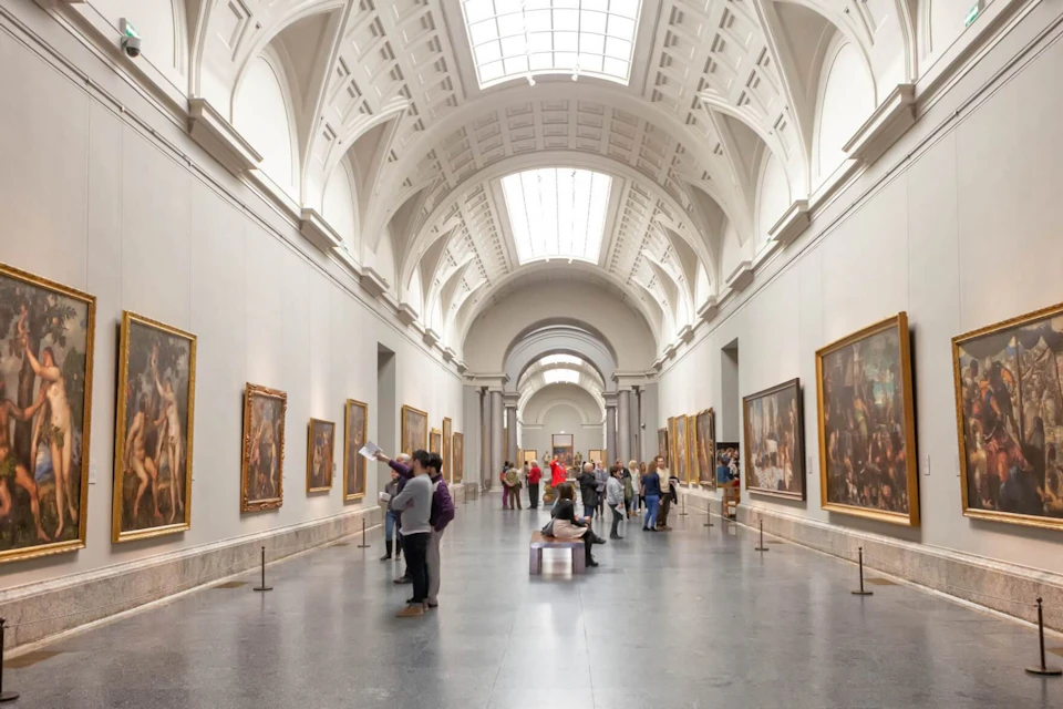 People at the Prado Musuem