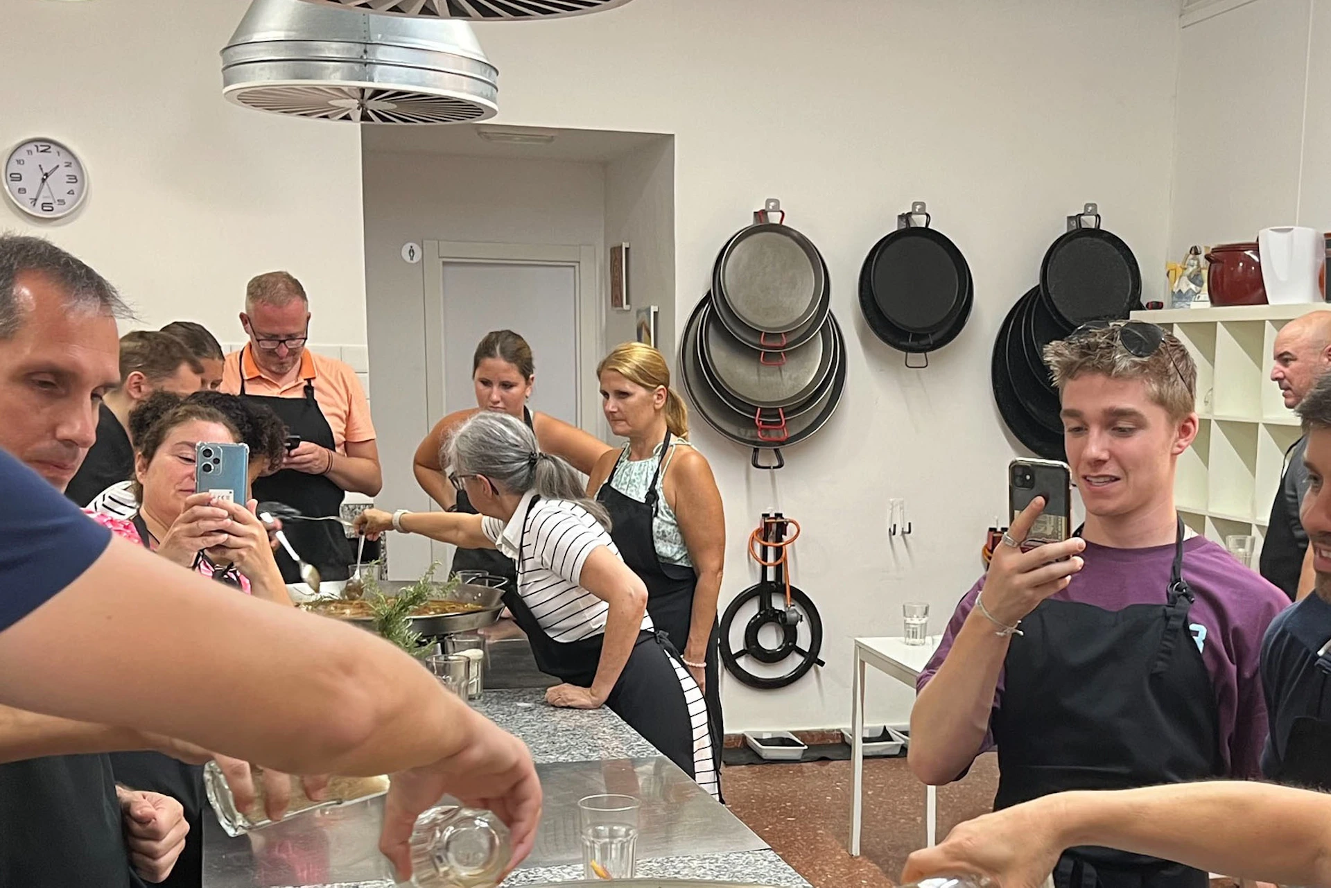 Paella cooking class.