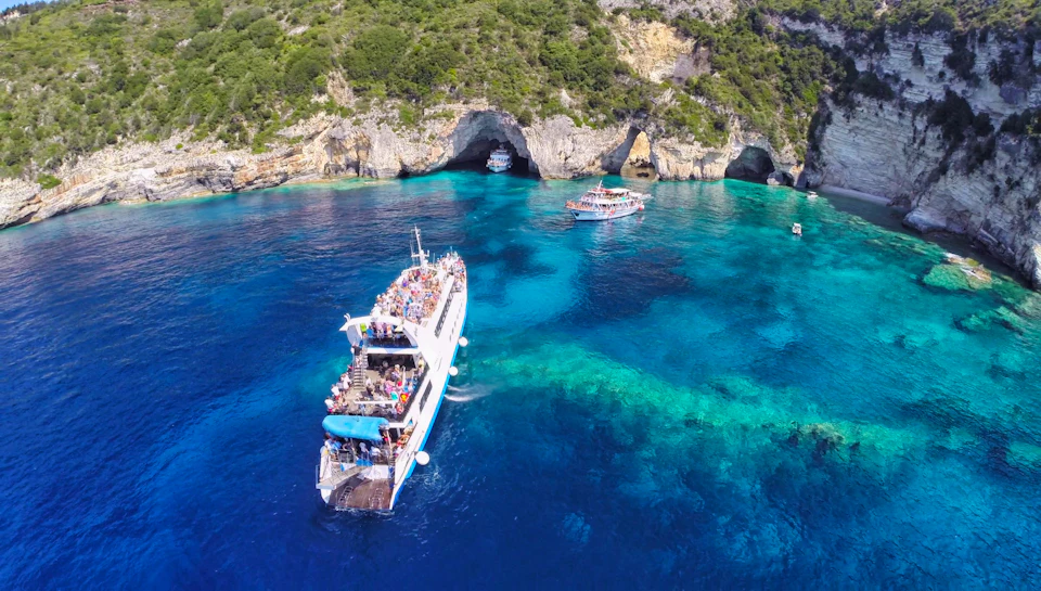 Paxos Blue Caves