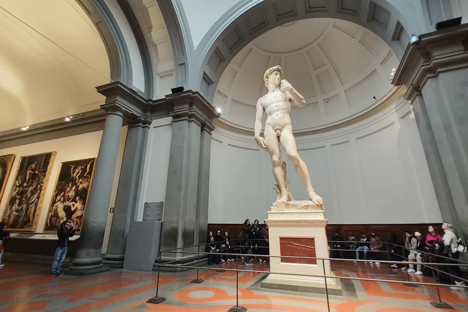 The David Statue at the Accademia in Florence