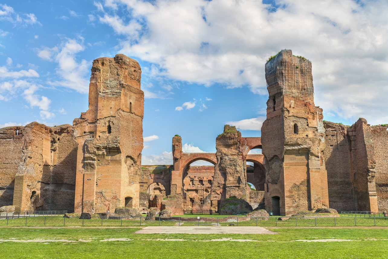 Ingresso alle Terme di Caracalla con cartolina Pemcards - Alloggi in Roma