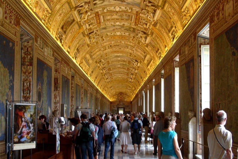 바티칸 미술관 - 지도 미술관