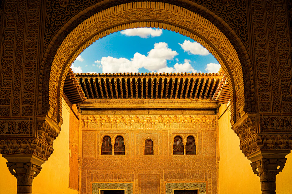 Arch with Islamic architecture