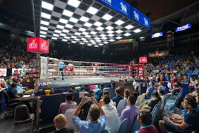 Combate de MuayThai en el Estadio de Boxeo de Rajadamnern