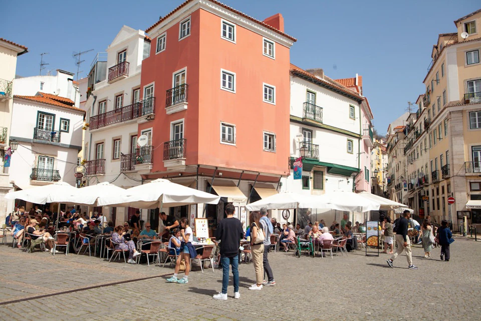 Square in Alfama, Lisbon