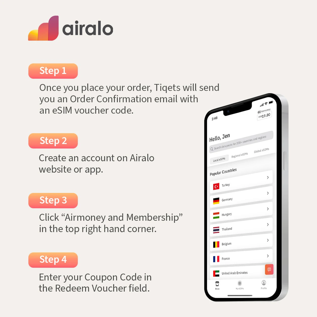 Singapore: Local eSIM by Airalo in Singapore β Tiqets