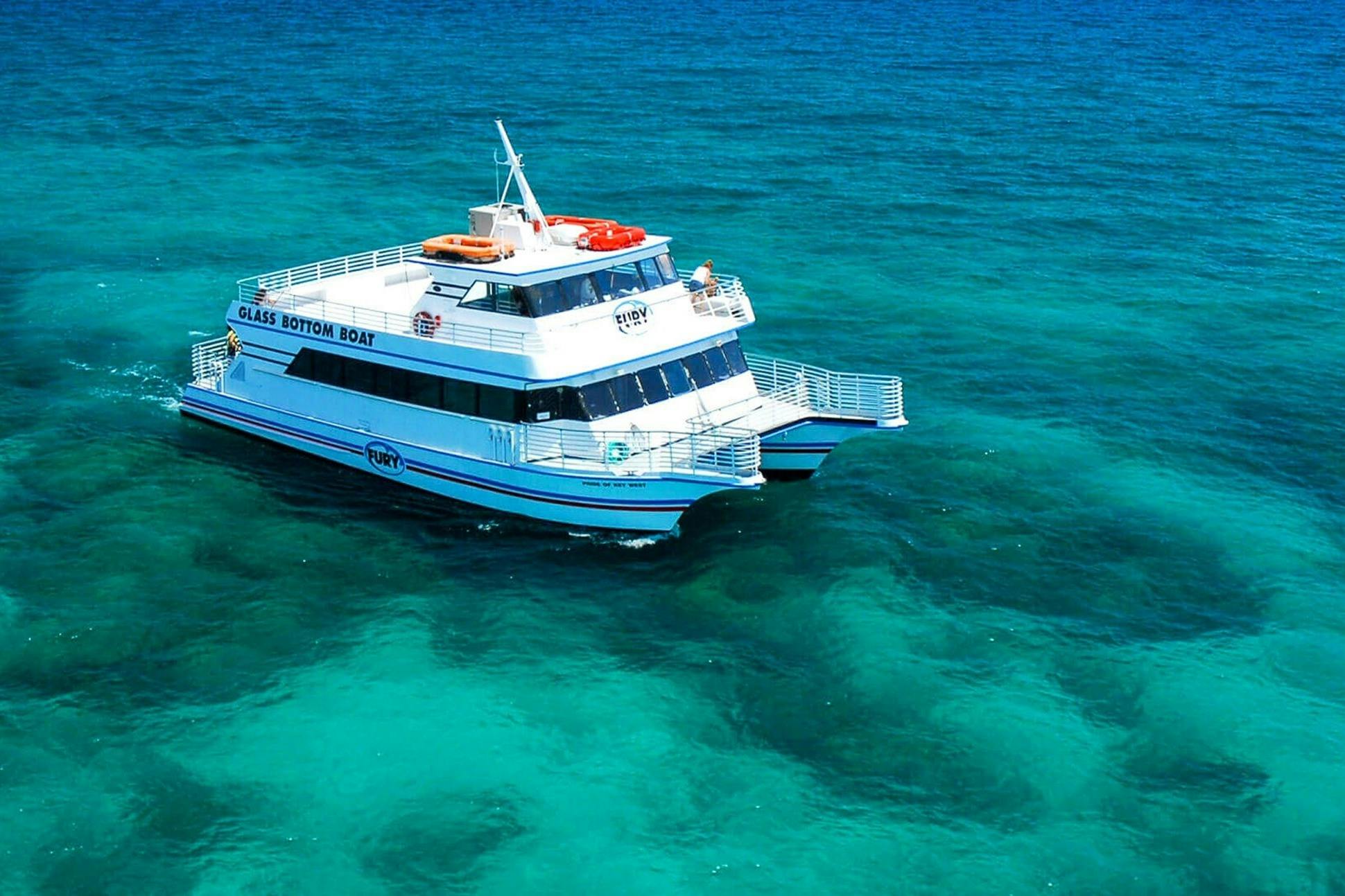 Choose an option to go on the Glass Bottom Boat