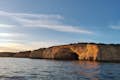 Sonnenuntergang Benagil Höhle Tour Tridente Bootsausflüge Algarve Armacao Pera