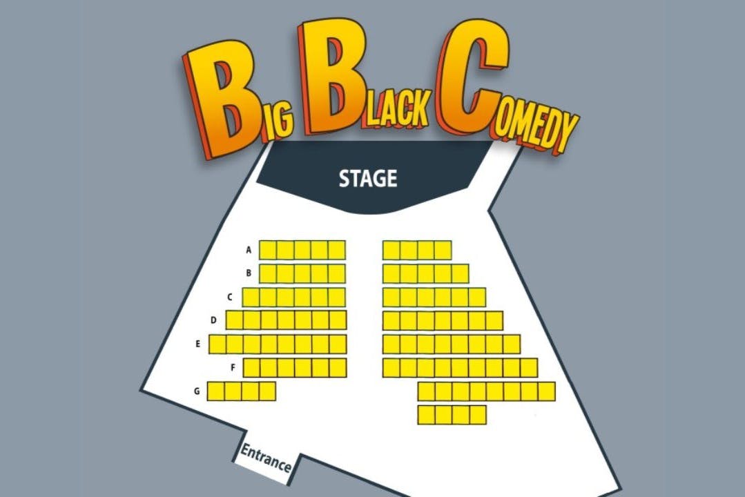 Tabella dei posti a sedere del Big Black Comedy Show al Teatro V