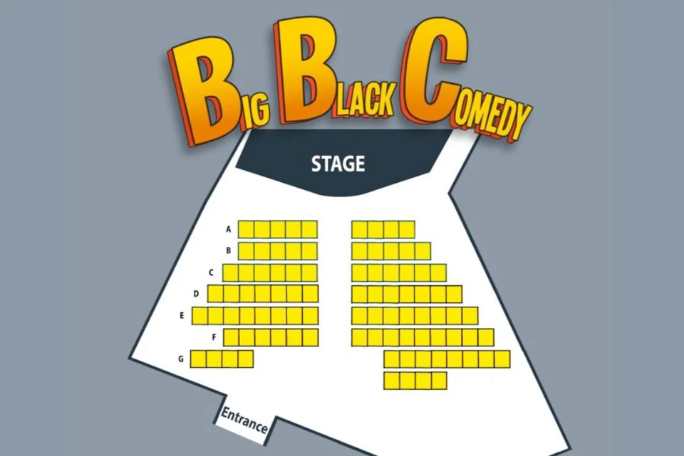 Big Black Comedy Show Seating Chart at V Theater