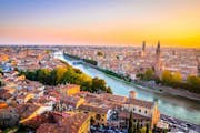 Die Stadt Verona von oben