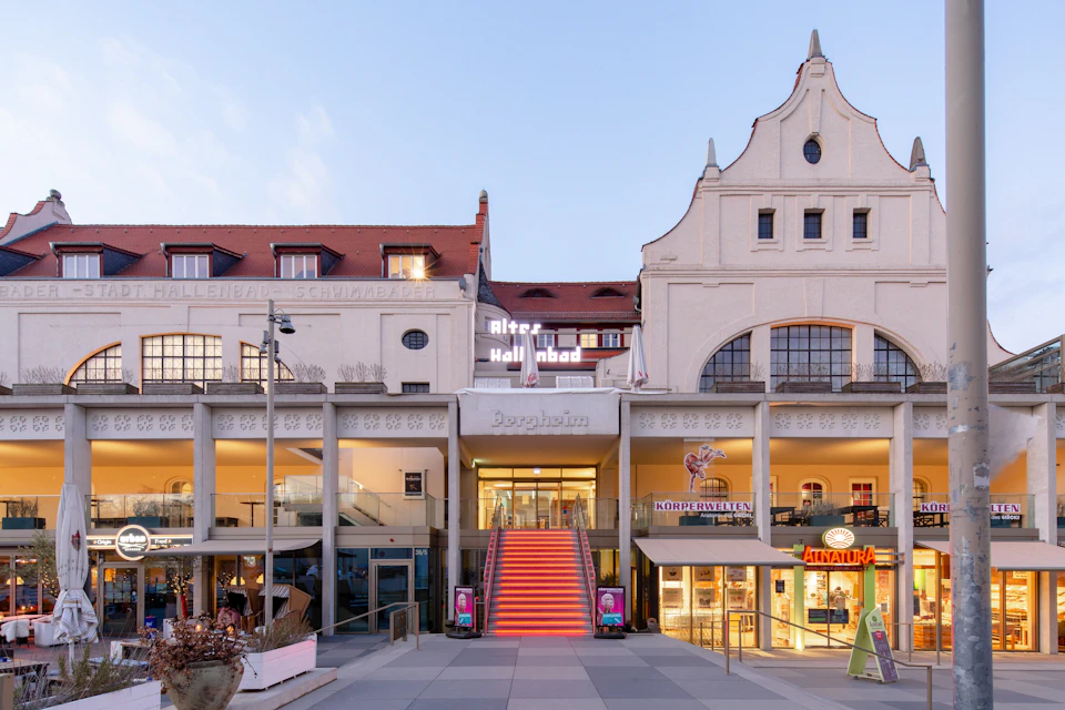 Exterior view and entrance to the museum