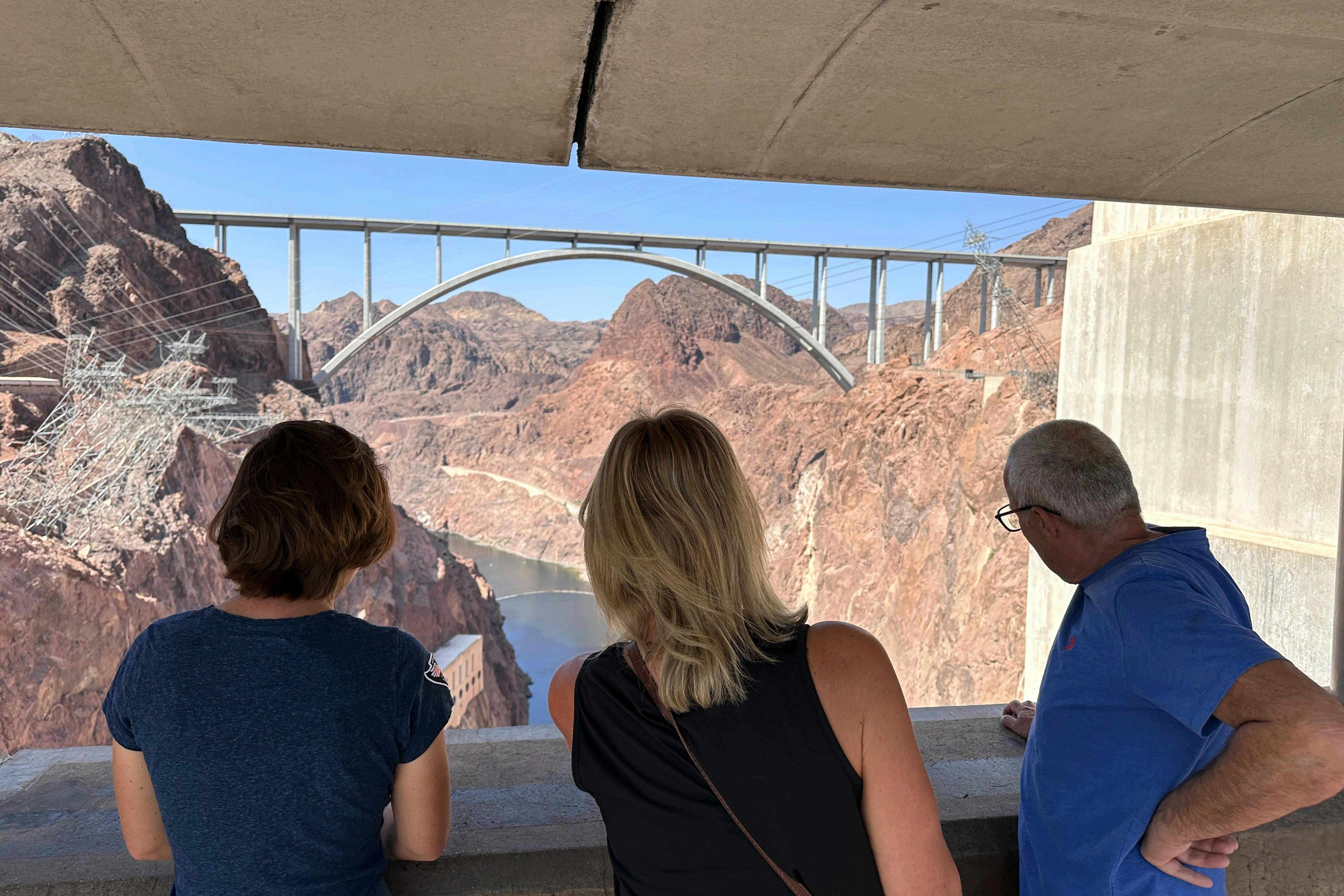 Πελάτες της Las Vegas Aventures στο Hoover Dam