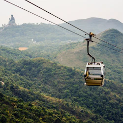 Ngong Ping Cable Car Roundtrip: One-way Standard + One-way Crystal Plus Cabin 2
