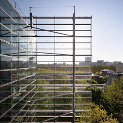 Vue du bâtiment, Fondation Cartier pour l'art contemporain, boulevard Raspail, Paris