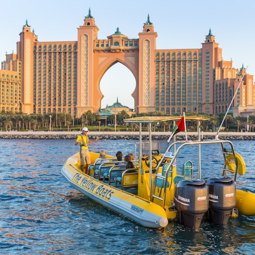 The Yellow Boats: 99-Min Premium Boat Tour - Palm, Burj Al Arab & Dubai Marina