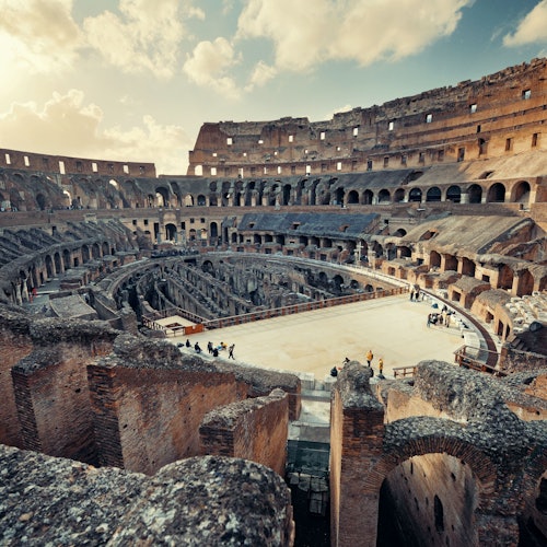 Coliseo, Foro Romano y monte Palatino: Acceso prioritario + Arena del Coliseo