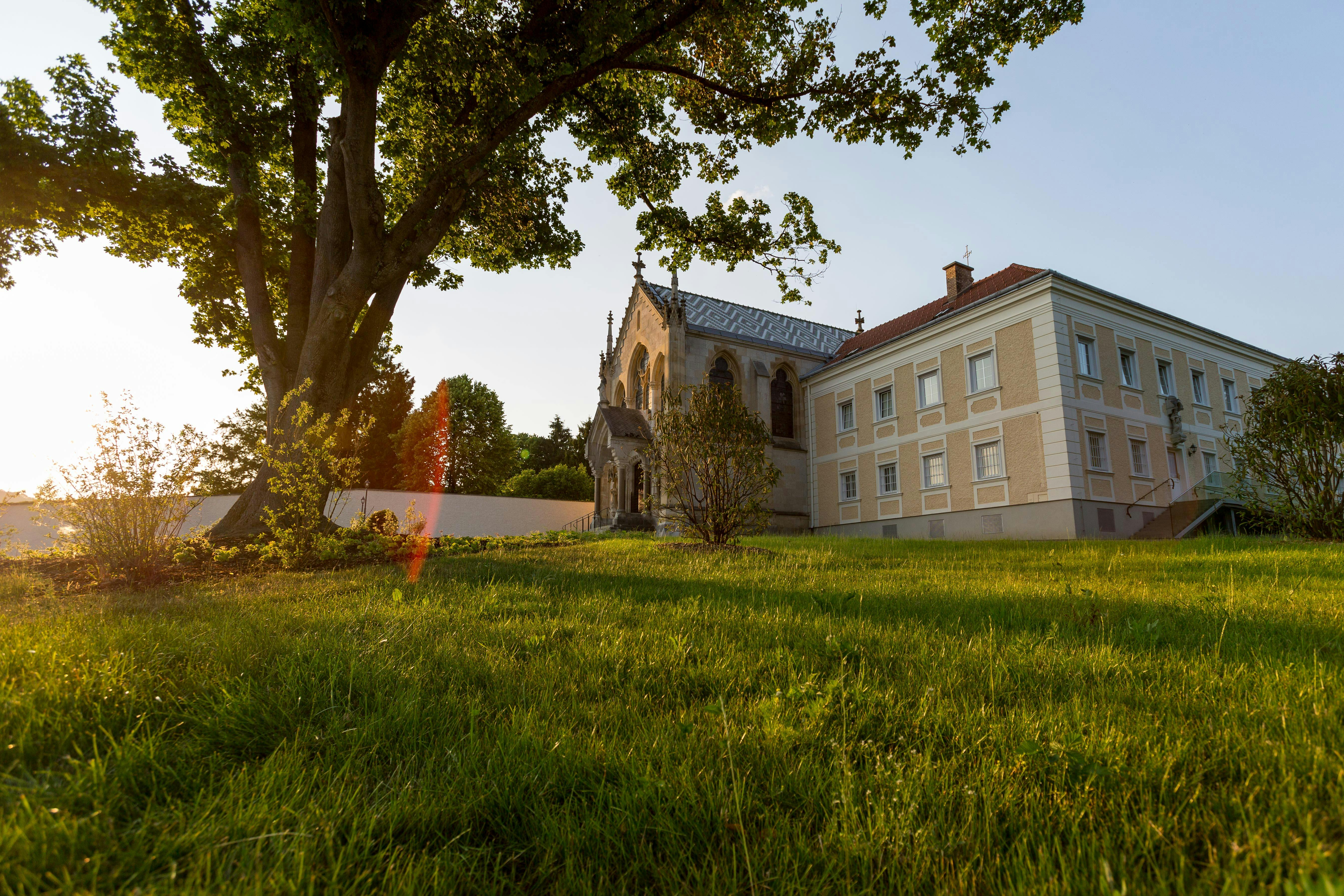 malý park uprostřed Vídeňského lesa
