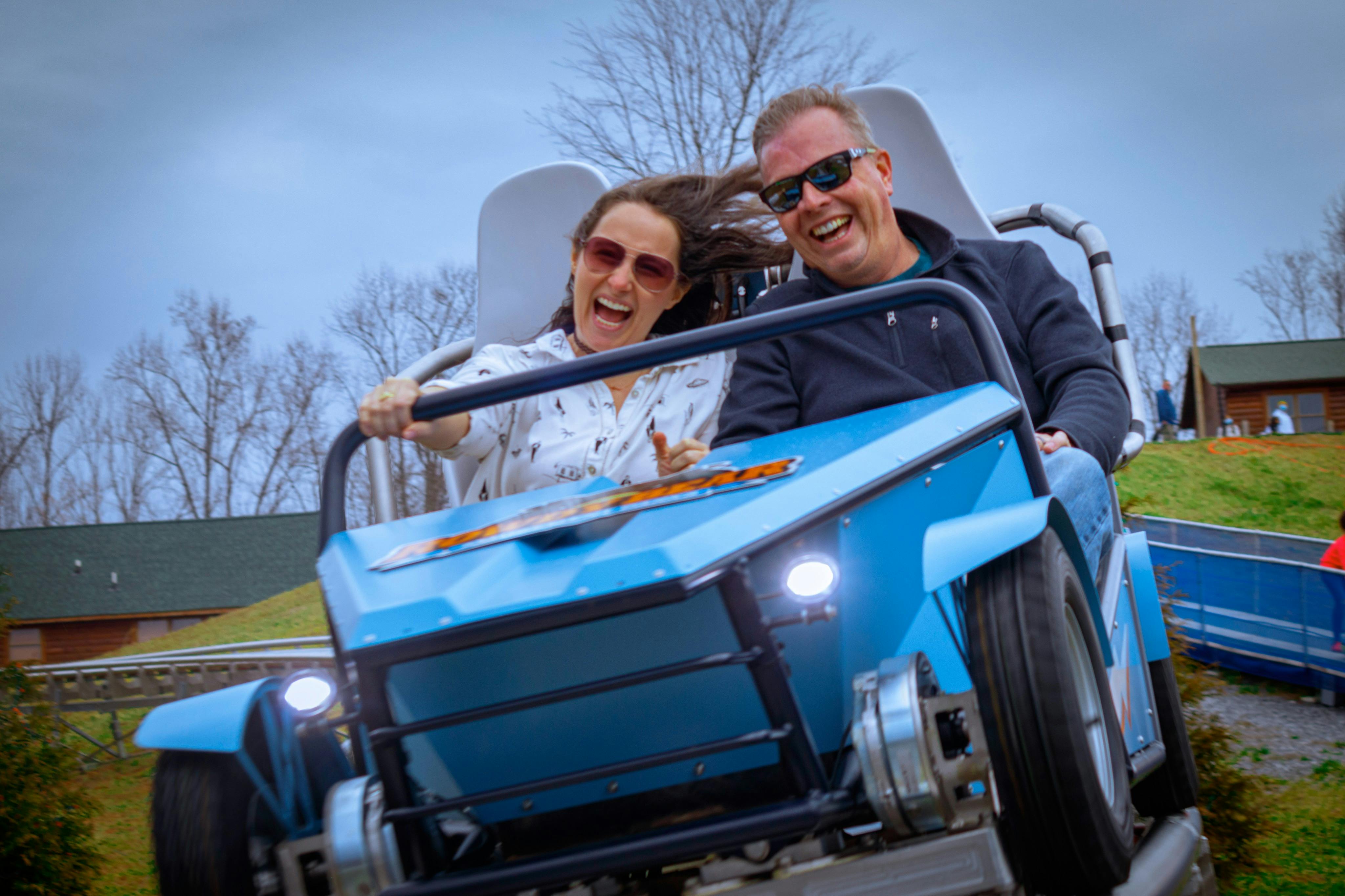 The Avalanche Snow Coaster gives riders full control on the thrill level.