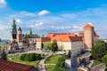 Der Wawel-Hügel mit der Kathedrale und dem Schloss
