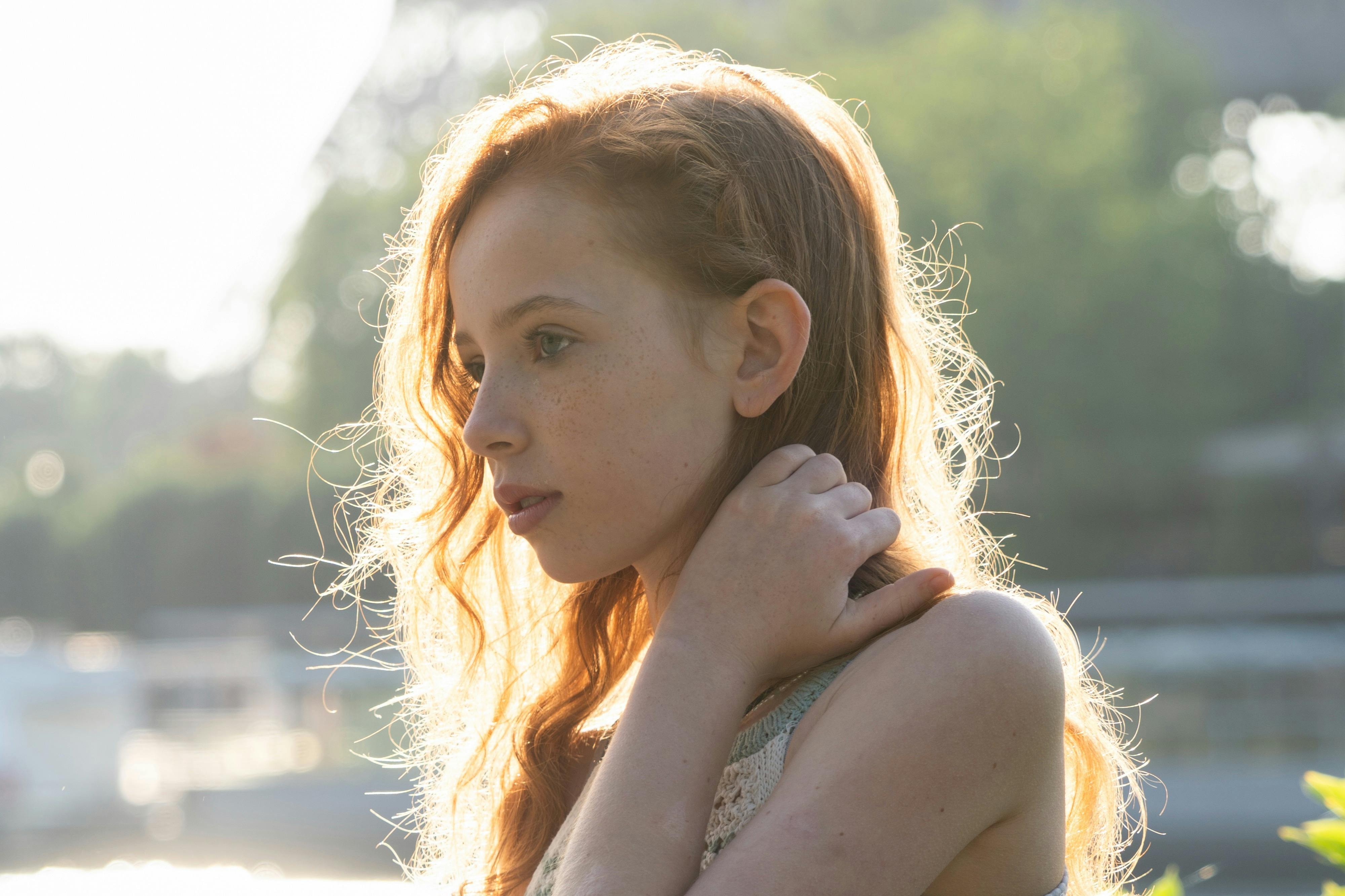 朝のポートレート撮影