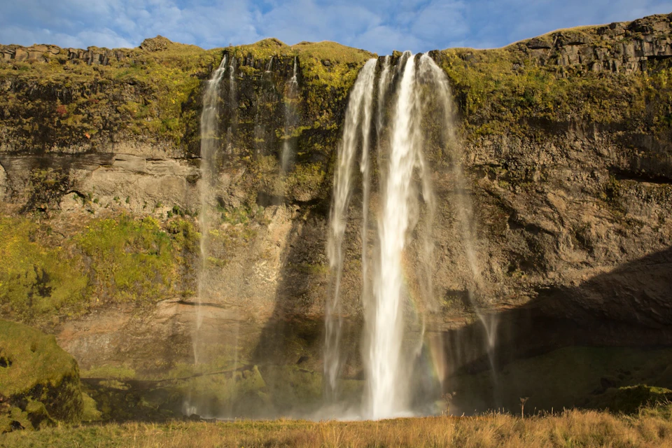 Seljalandsfoss waterfall.