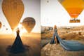 Photoshoot at Sunrise with Hot Air Balloons