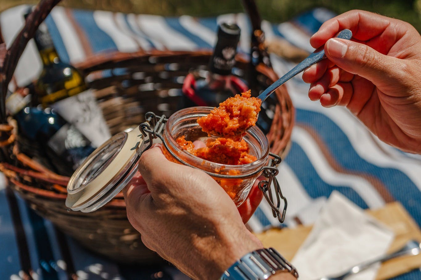 自制有机特产野餐篮