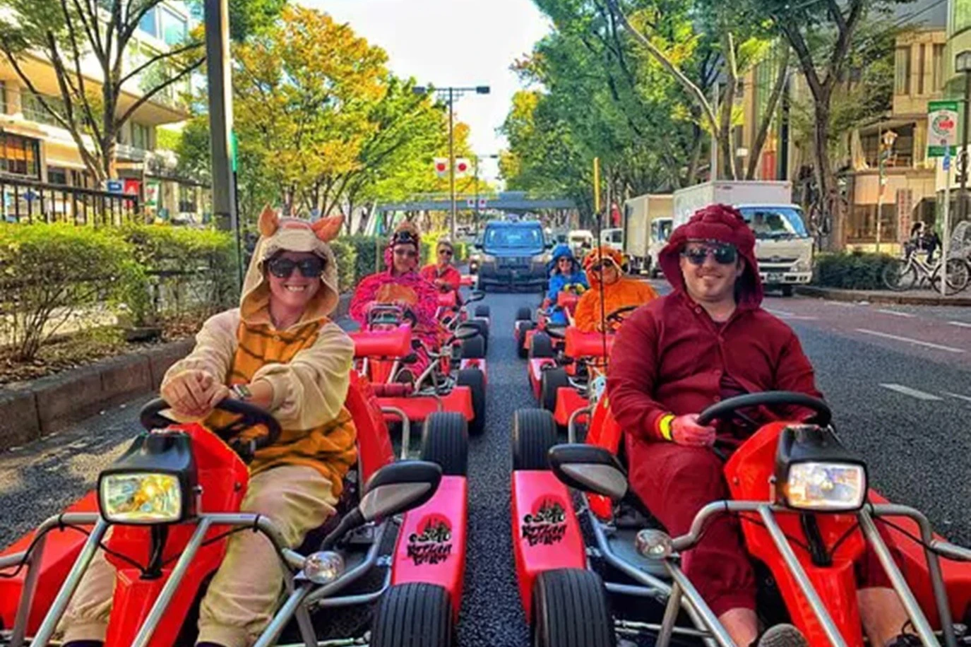 Drive through Omotesando by Go Kart