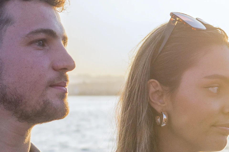 couple in sunset