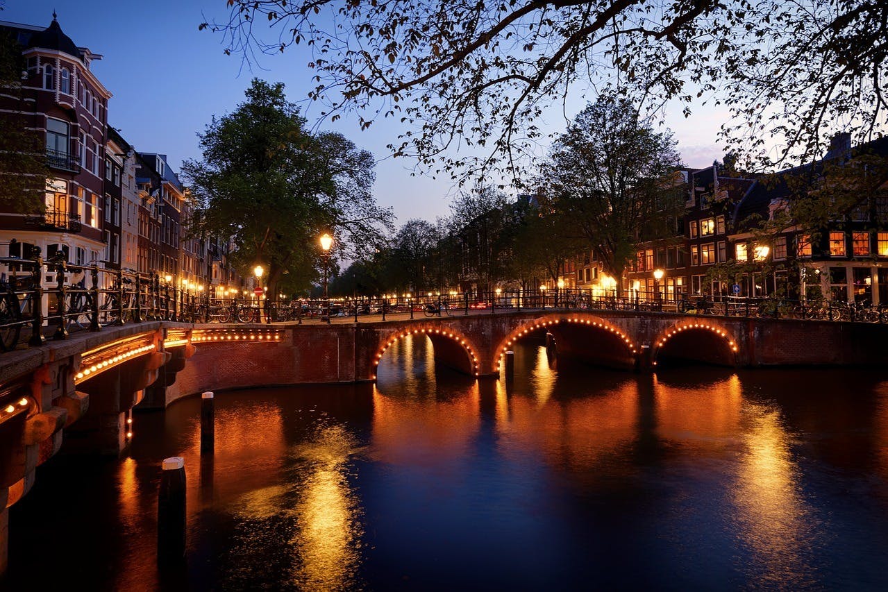 Amsterdam at night