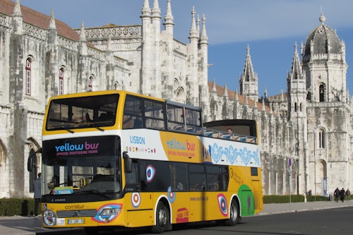 イエロー・バス・リスボン： 48時間乗り降り自由の乗り降り可能なバス＆歴史的なヒルズ・トラム(即日発券)