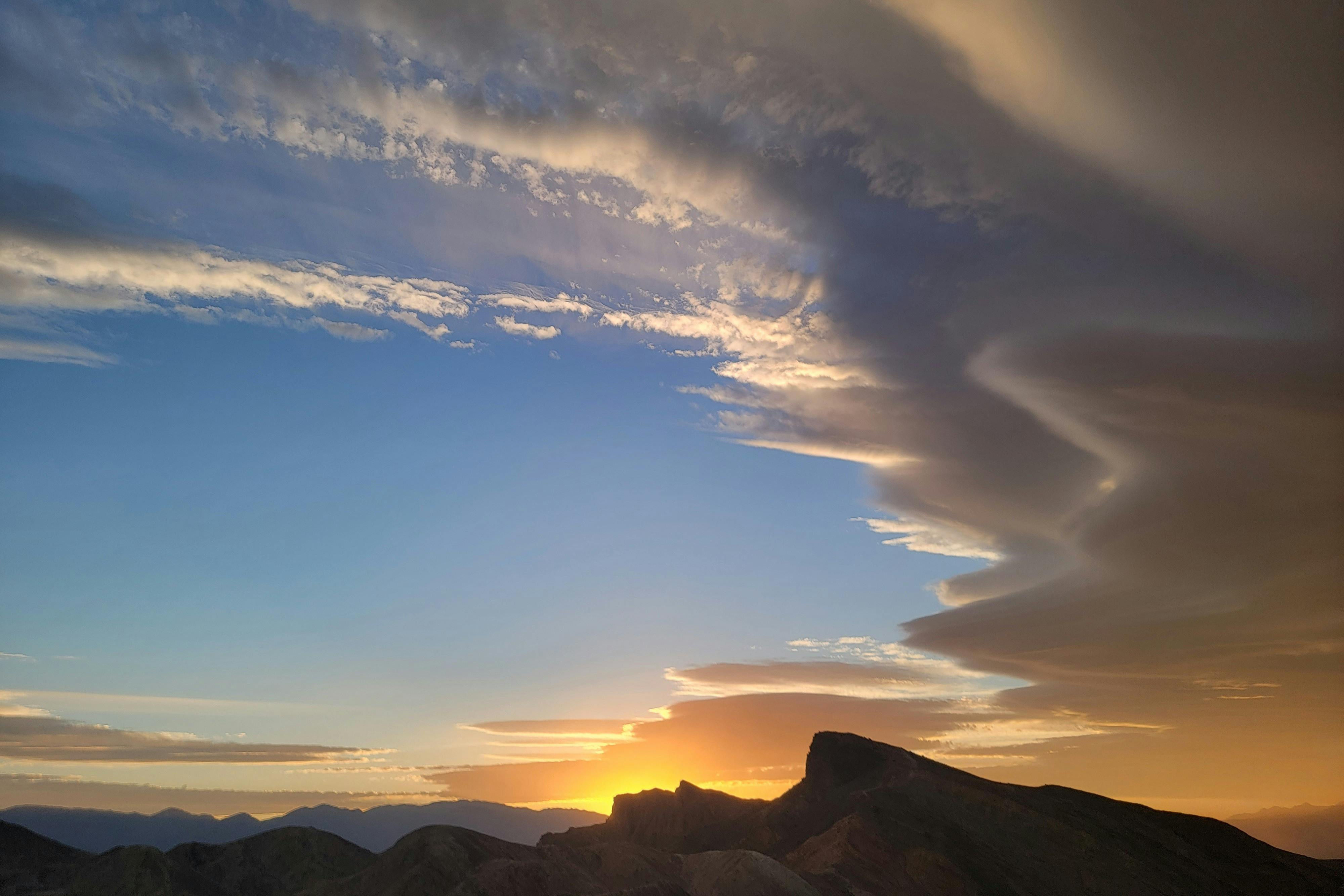 Sonnenuntergang am Zabriskie Point, Death Valley National Park