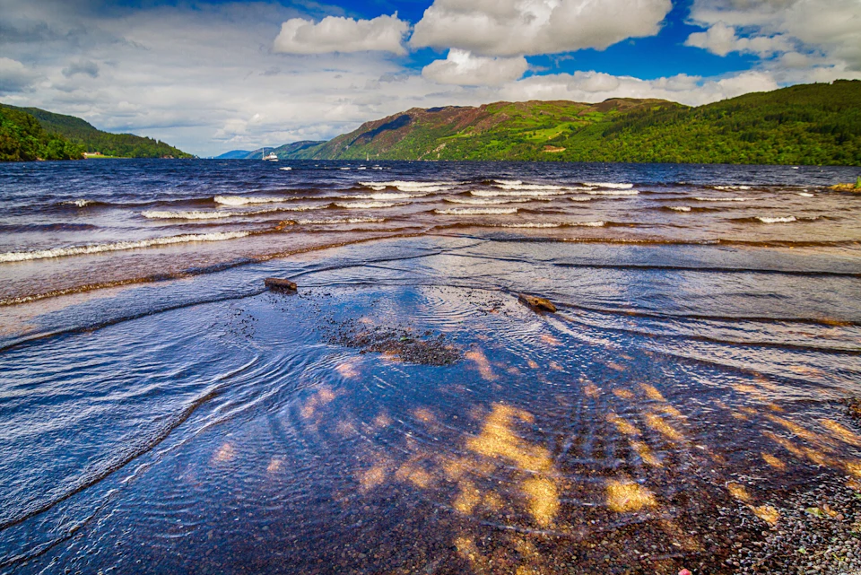 Loch Ness on a lovely sunny day