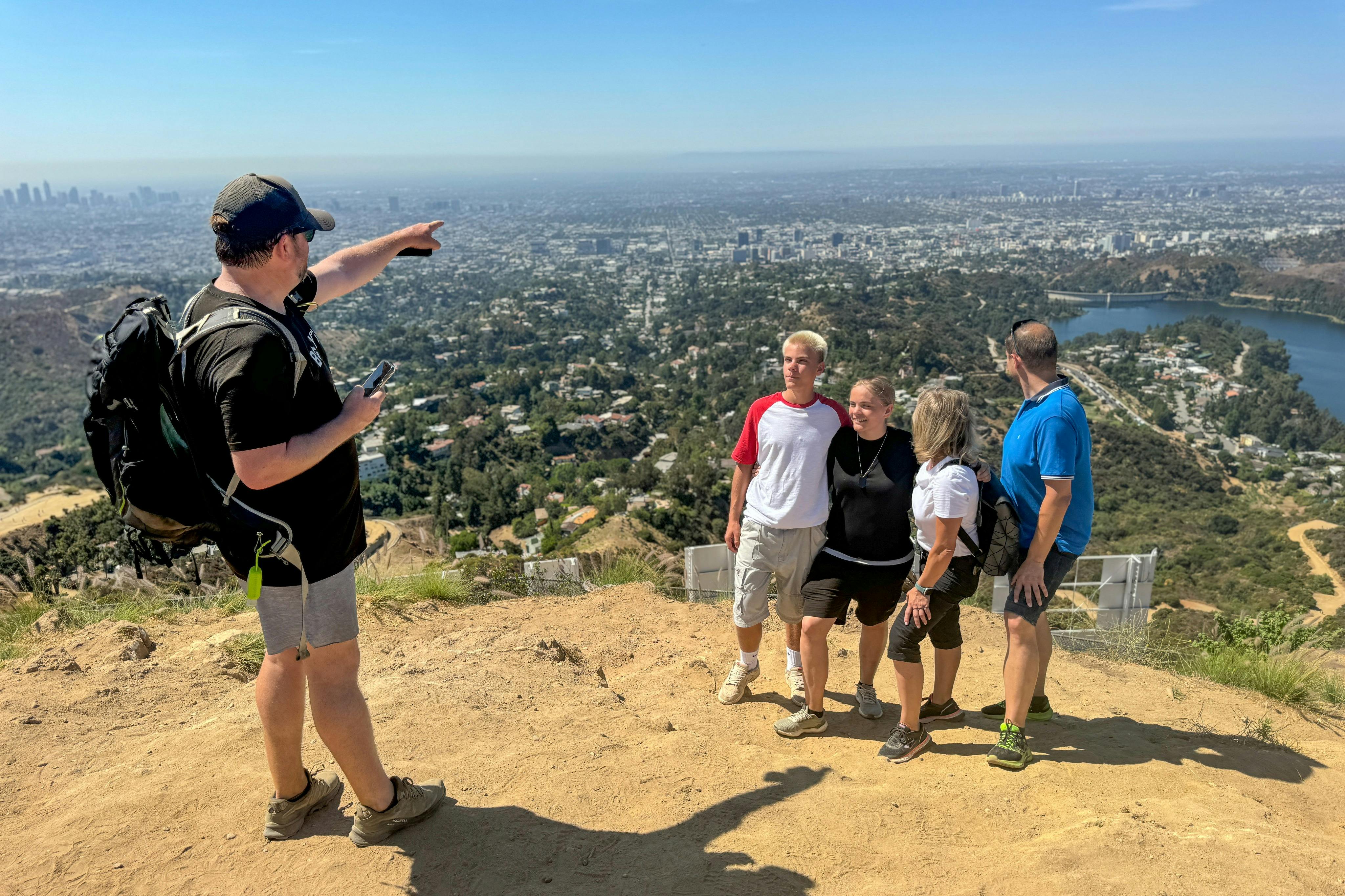 Spot your favorite celebrities house from behind the Hollywood Sign