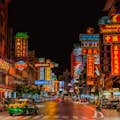 Bangkok Chinatown bij Nacht