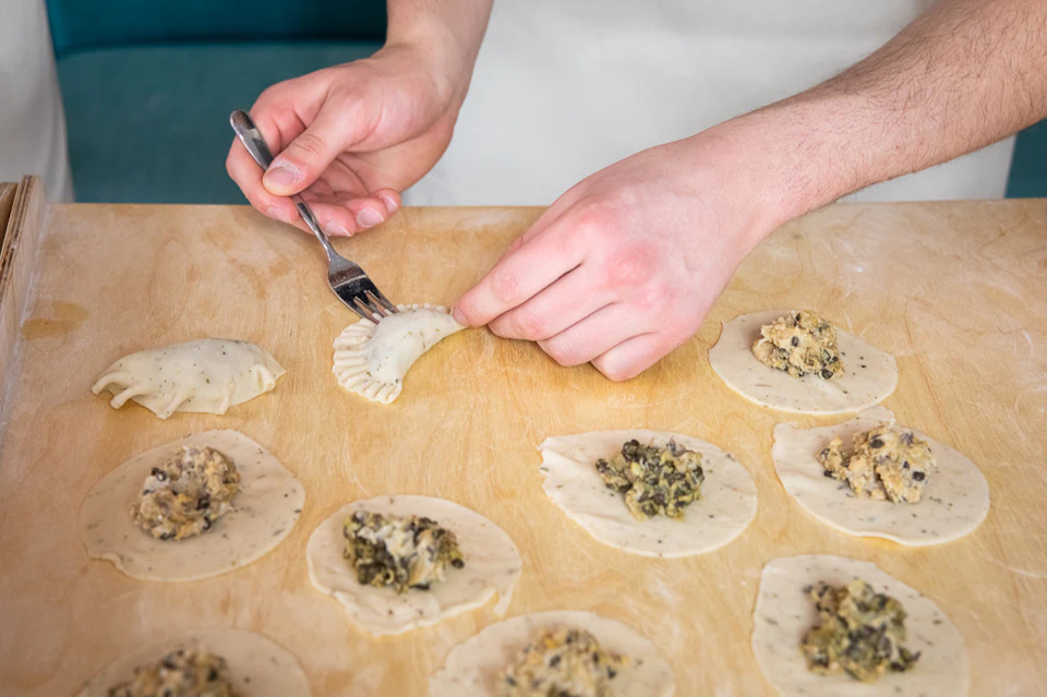 Polish dumplings cooking class