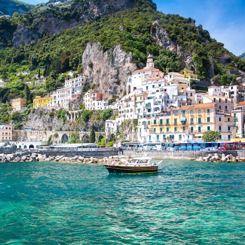 Amalfi & Positano: Tour en barco desde Sorrento
