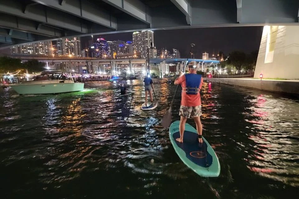 Paddleboard at night