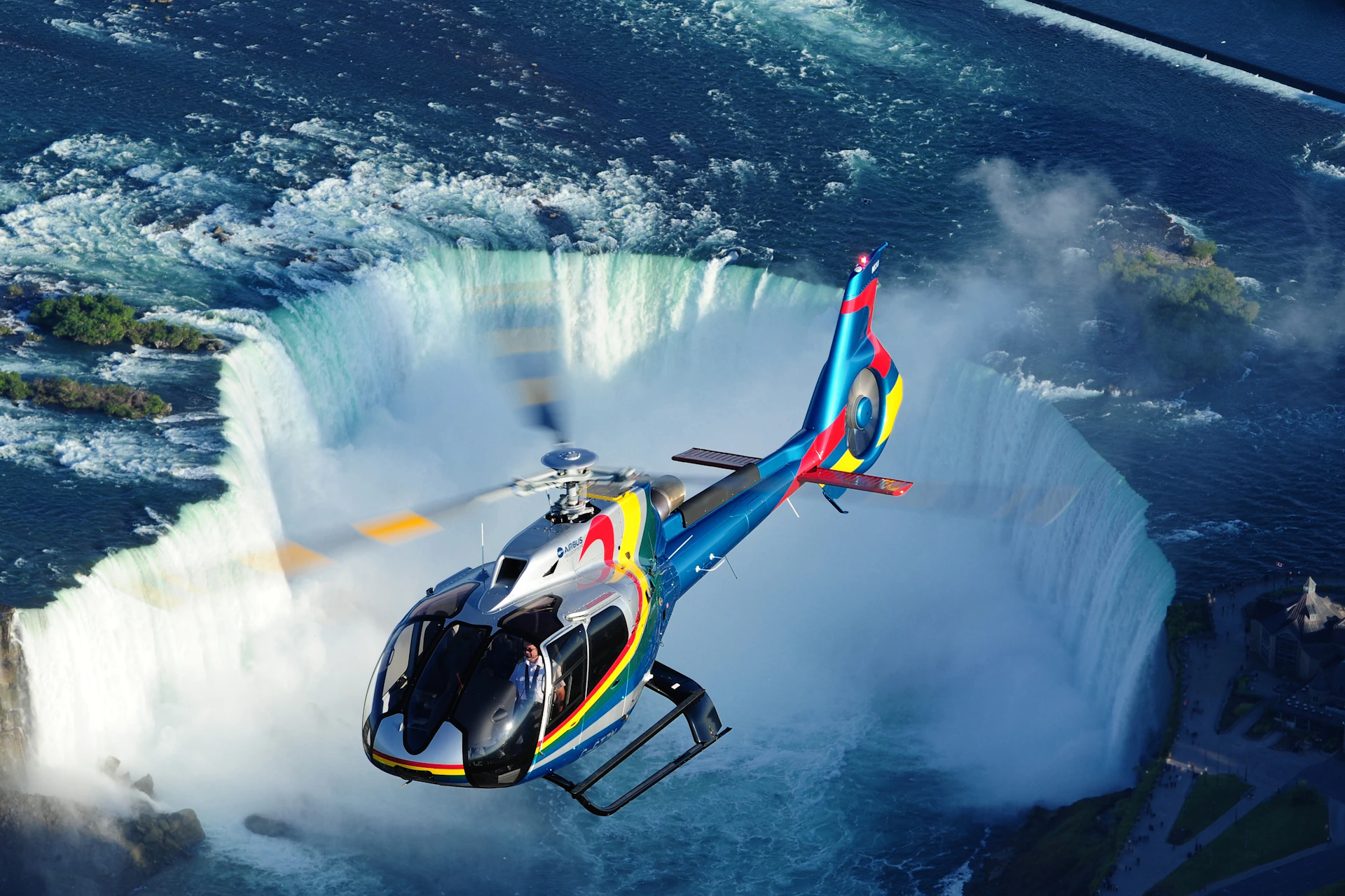 Helicopter over Niagara Falls