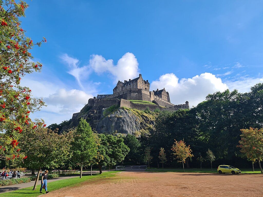 Castle Rock in Edinburgh