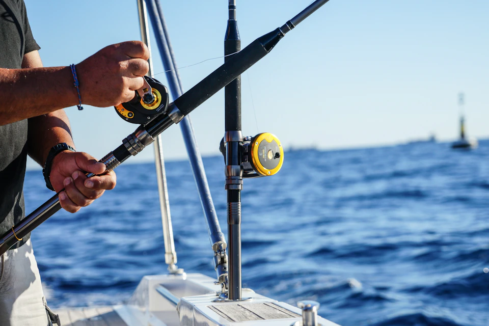 Close-up of our high-quality fishing rod