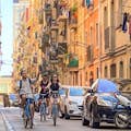 Bike ride through the streets of Barcelona